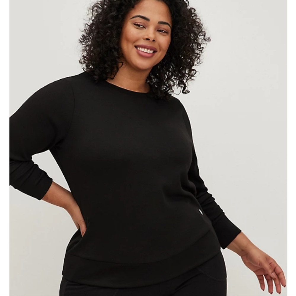 Torrid Cupro Long Sleeve Active Sweatshirt - Size 4